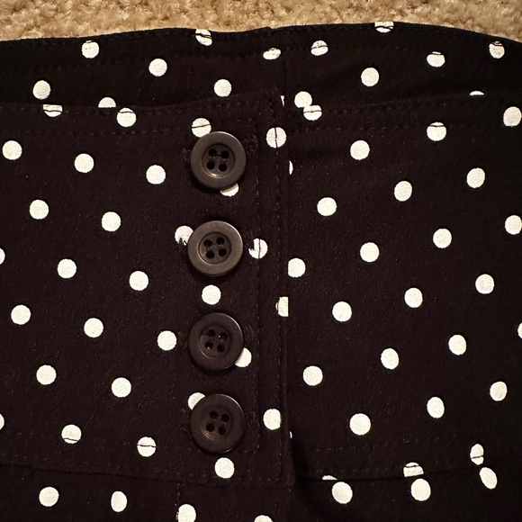 Pony Tail Black and White Polka Dot Capris Sz Med-Large - Picture 3 of 4
